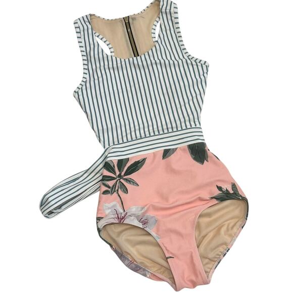 Albion XS Fit Island Fever back tie one piece swimsuit SW 3005 - Picture 11 of 11